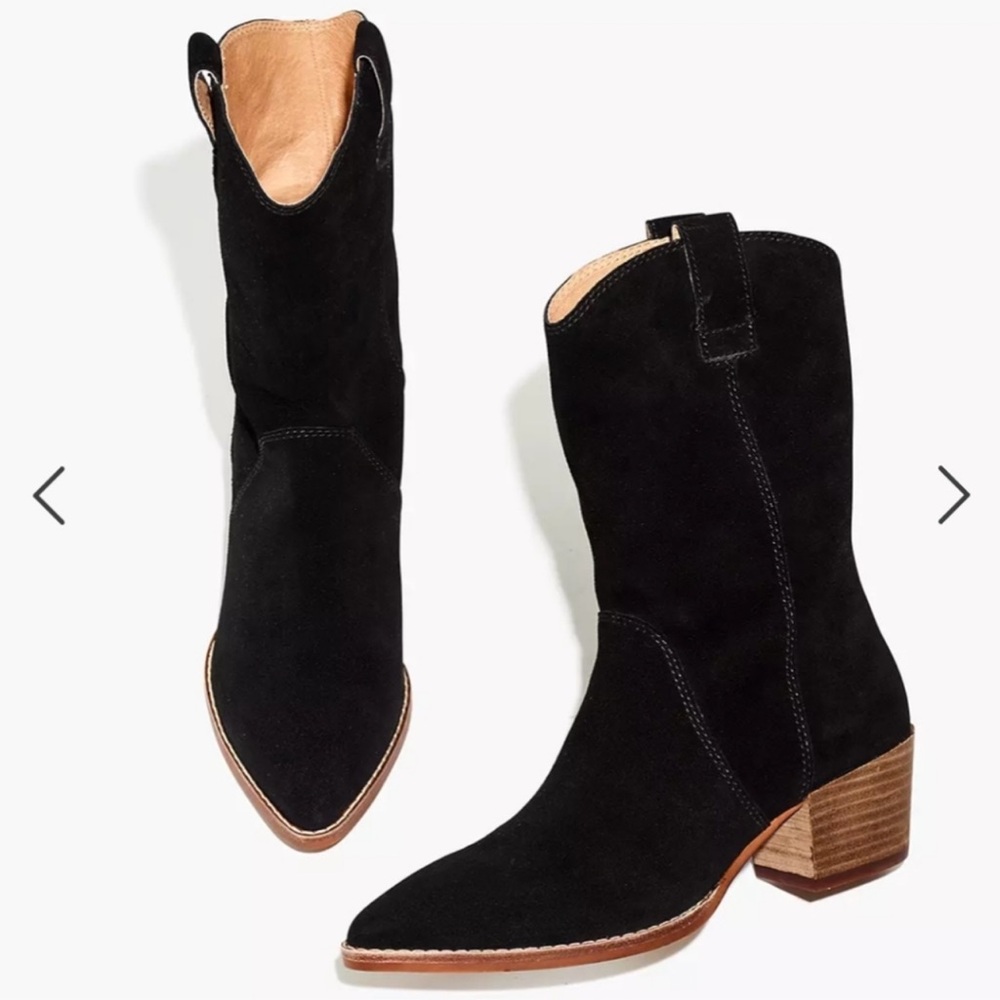 NWOT Madewell The Cassity Tall Western Boots in Suede women's Size 8